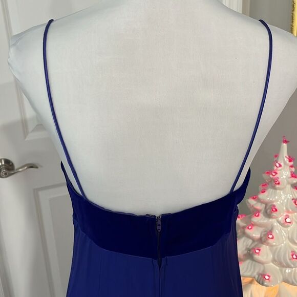 Morgan & Co by Linda Bernell Velvet and Satin Gown Crystal Details SZ 11/12 VTG - Picture 6 of 12